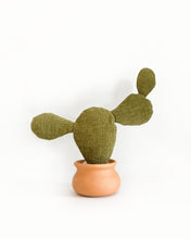 Medium Prickly Pear Cactus - Heathered Olive