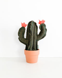 Small Saguaro Cactus - Tweed Forest Green (Sample)