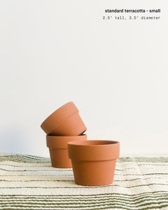 3.5" Small Terracotta Pot
